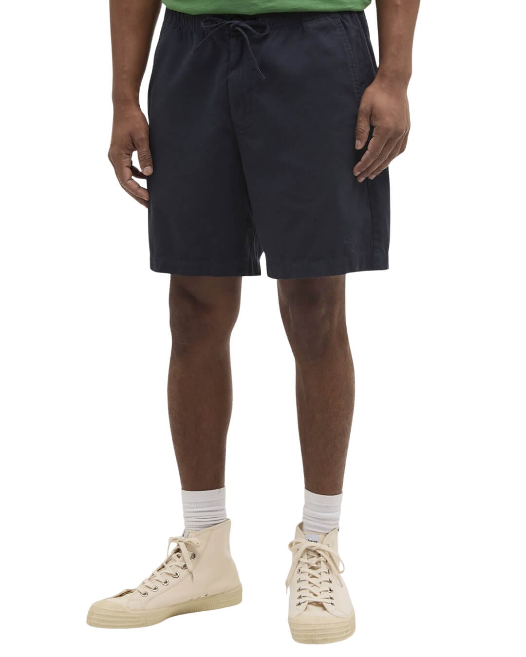 Barbour Shorts Barbour Navy Washed Oxford Relaxed Short Ny91 Navy