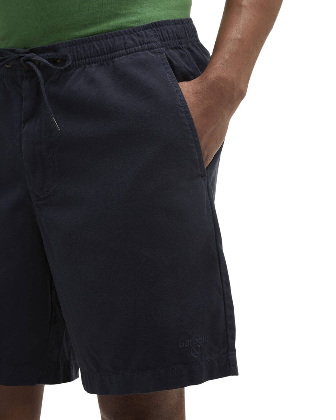 Barbour Shorts Barbour Navy Washed Oxford Relaxed Short Ny91 Navy