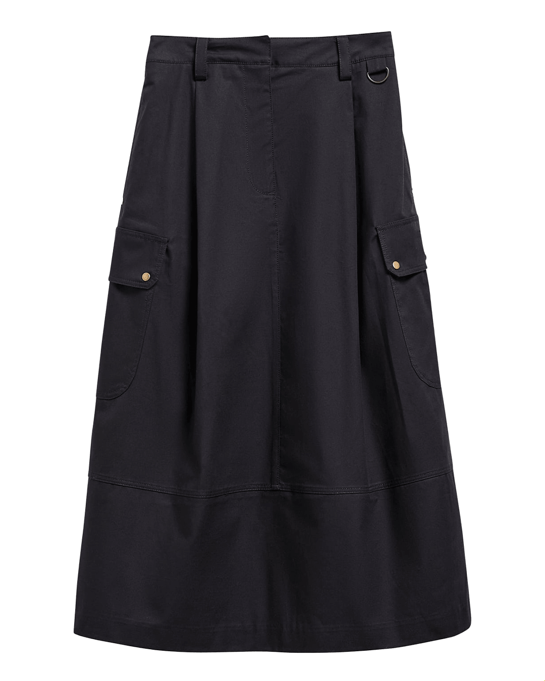 Barbour Skirts Barbour Black Carly Midi Skirt