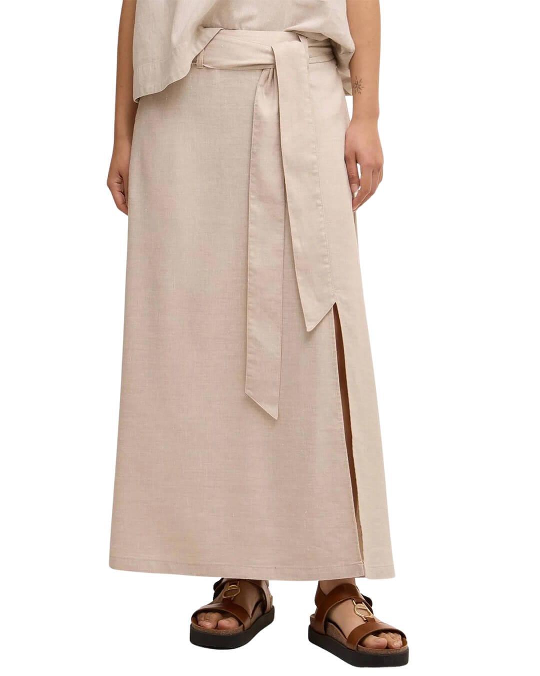 Barbour Skirts Barbour Grey Gabby Maxi Skirt Be72 Mist