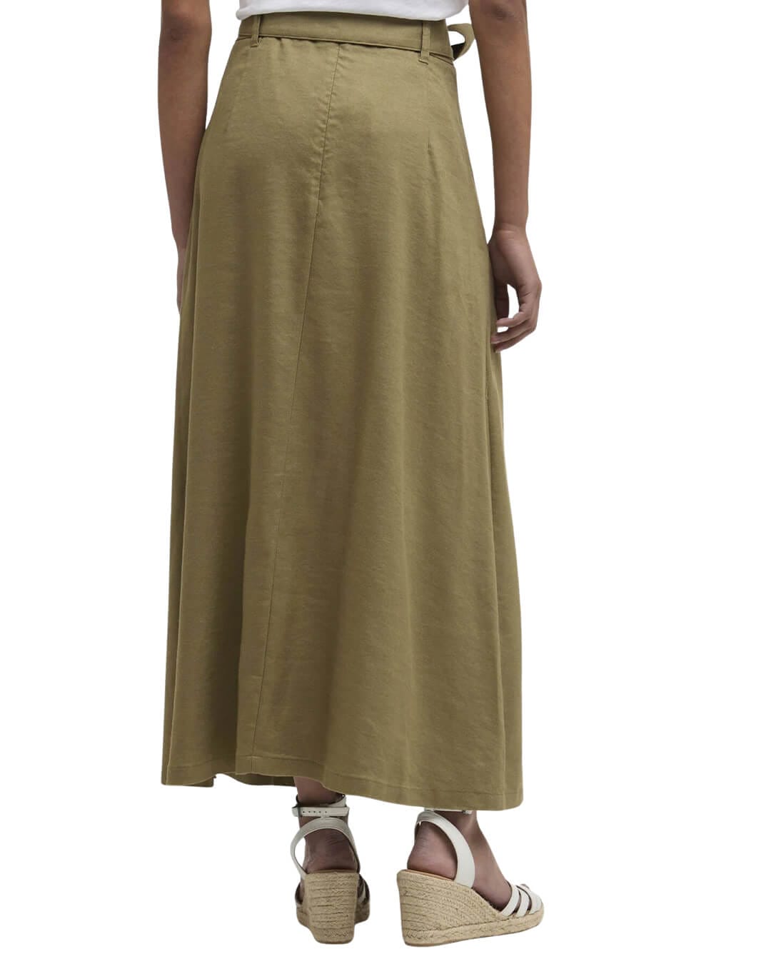 Barbour Skirts Barbour Olive Gabby Maxi Skirt Gn26 Bleached Olive
