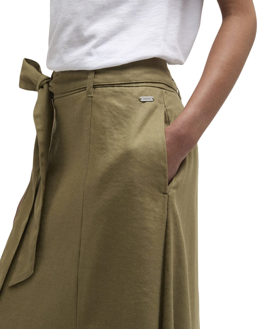 Barbour Skirts Barbour Olive Gabby Maxi Skirt Gn26 Bleached Olive