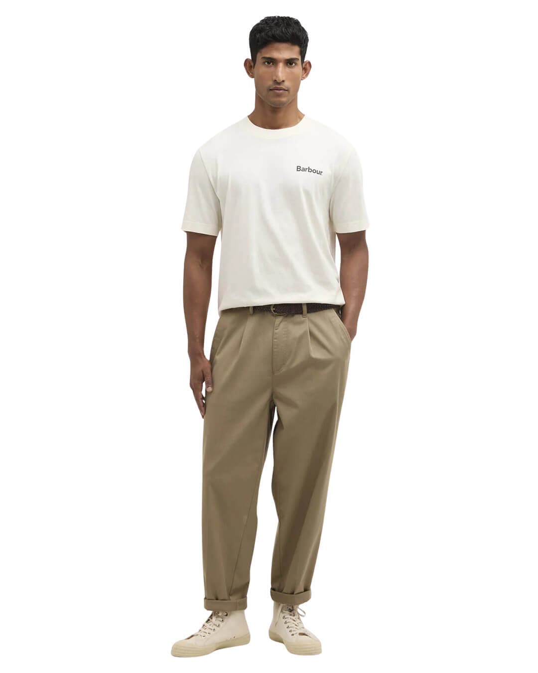Barbour T-Shirts Barbour Beige Packling Graphic T-Shirt Be13 Neutral