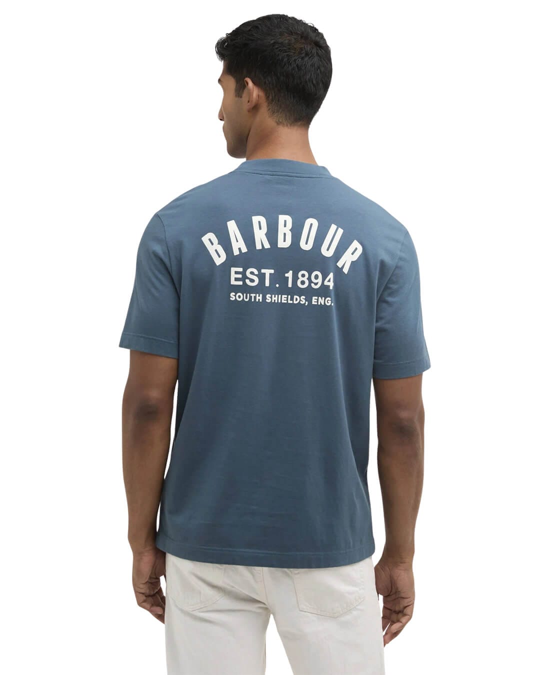 Barbour T-Shirts Barbour Blue Packling Graphic T-Shirt Bu18 Dusk Blue