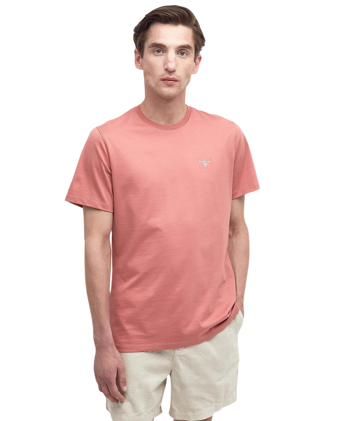 Barbour T-Shirts Barbour ESSENTIAL SPORTS TEE PINK CLAY PI55