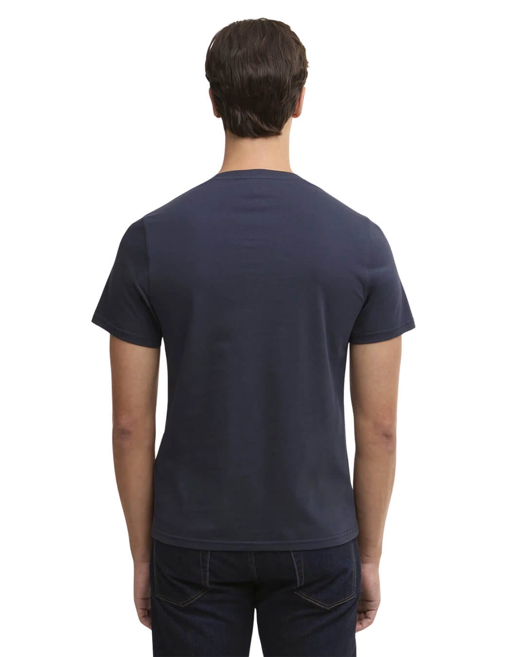 Barbour T-Shirts Barbour Navy Berwick Tartan T-Shirt Ny91 Navy