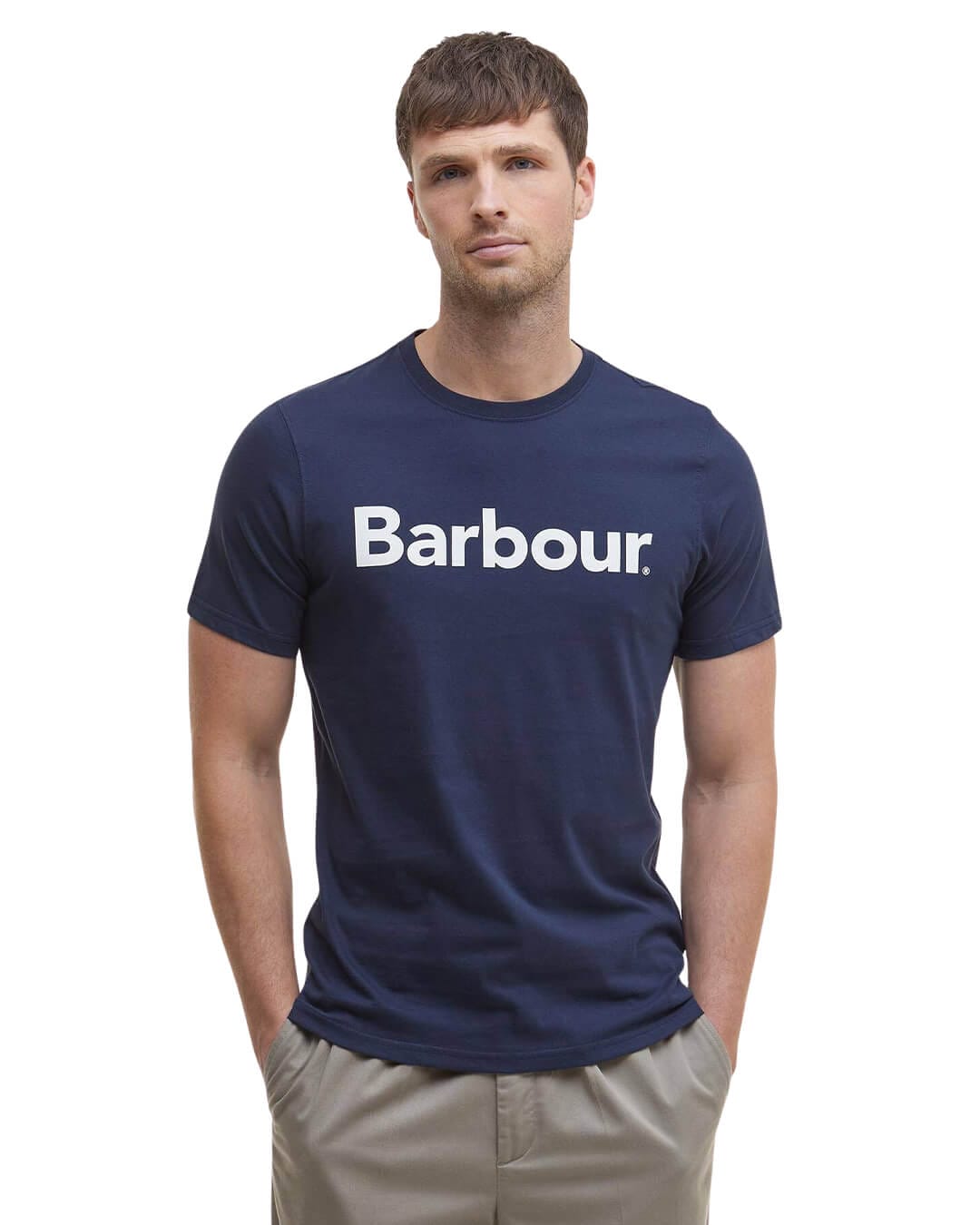 Barbour T-Shirts Barbour Navy Logo Tee Ny31