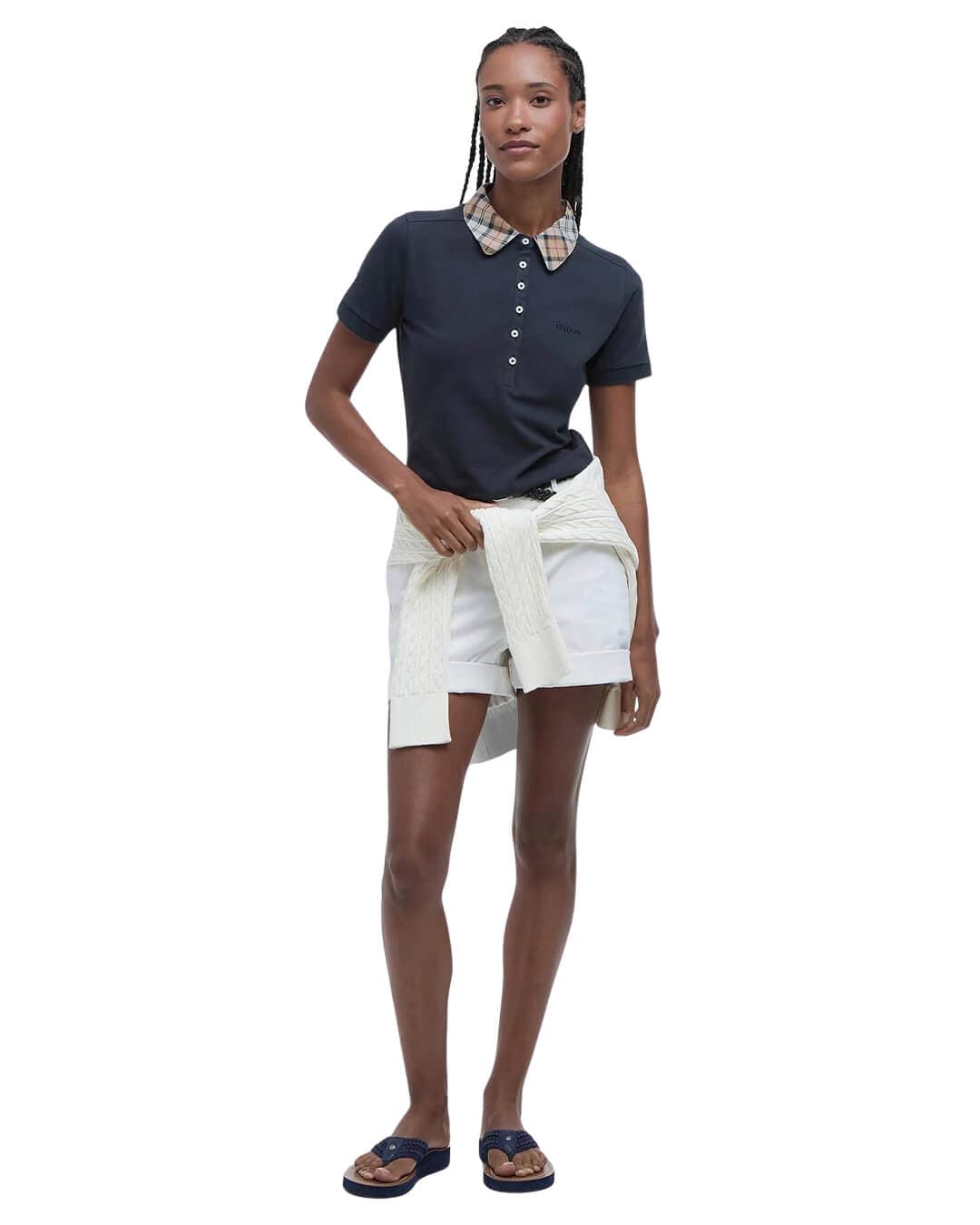 Barbour T-Shirts Barbour Navy Malvern Top