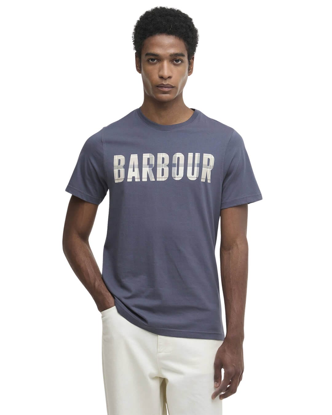 Barbour T-Shirts Barbour Navy Thurford T-Shirt Ny51 Washed Navy