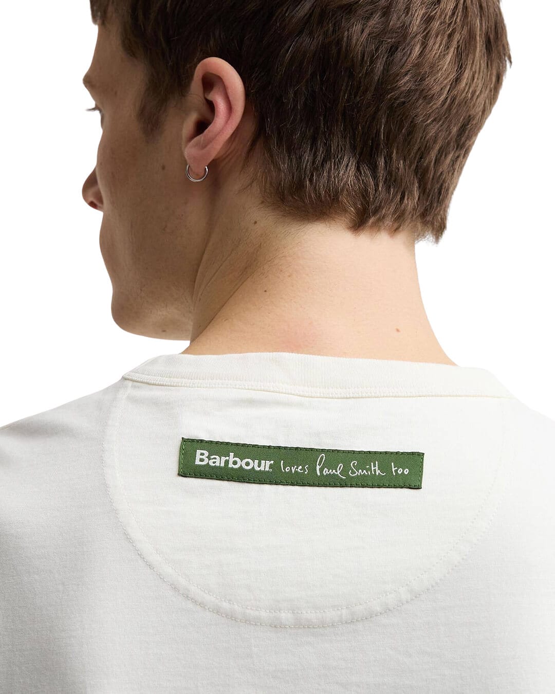 Barbour T-Shirts Barbour White Ba X Paul Smith Fishing J Wh32 Whisper White
