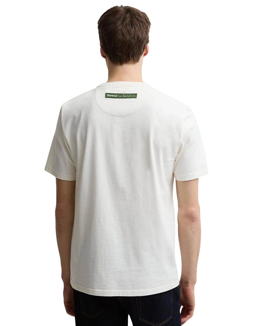Barbour T-Shirts Barbour White Ba X Paul Smith Fishing J Wh32 Whisper White