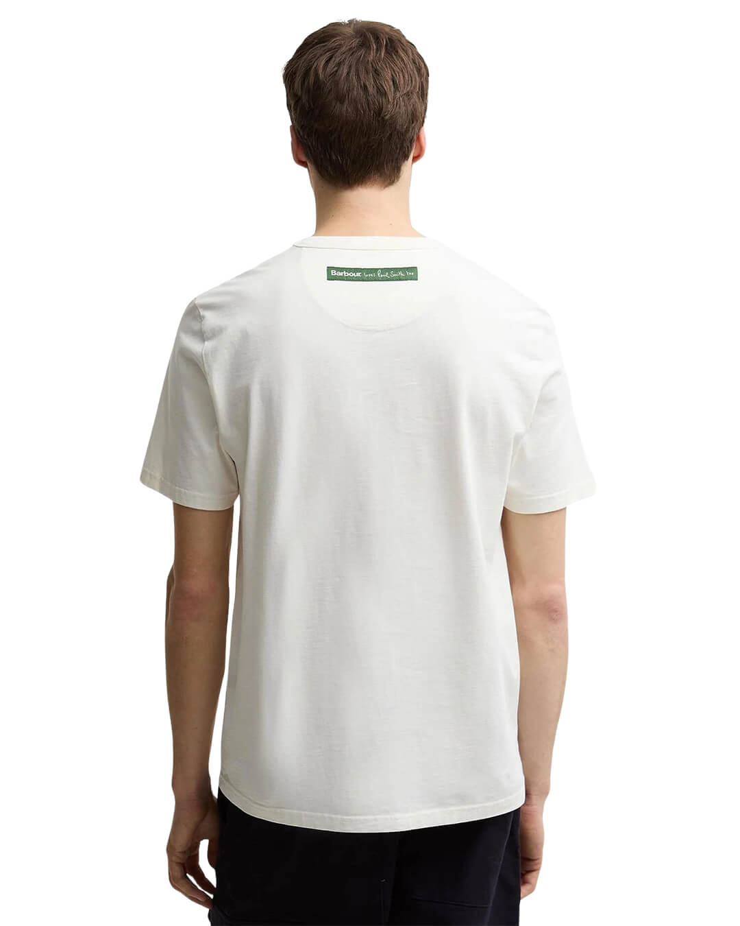 Barbour T-Shirts Barbour White Ba X Paul Smith Scoop T-S Wh32 Whisper White
