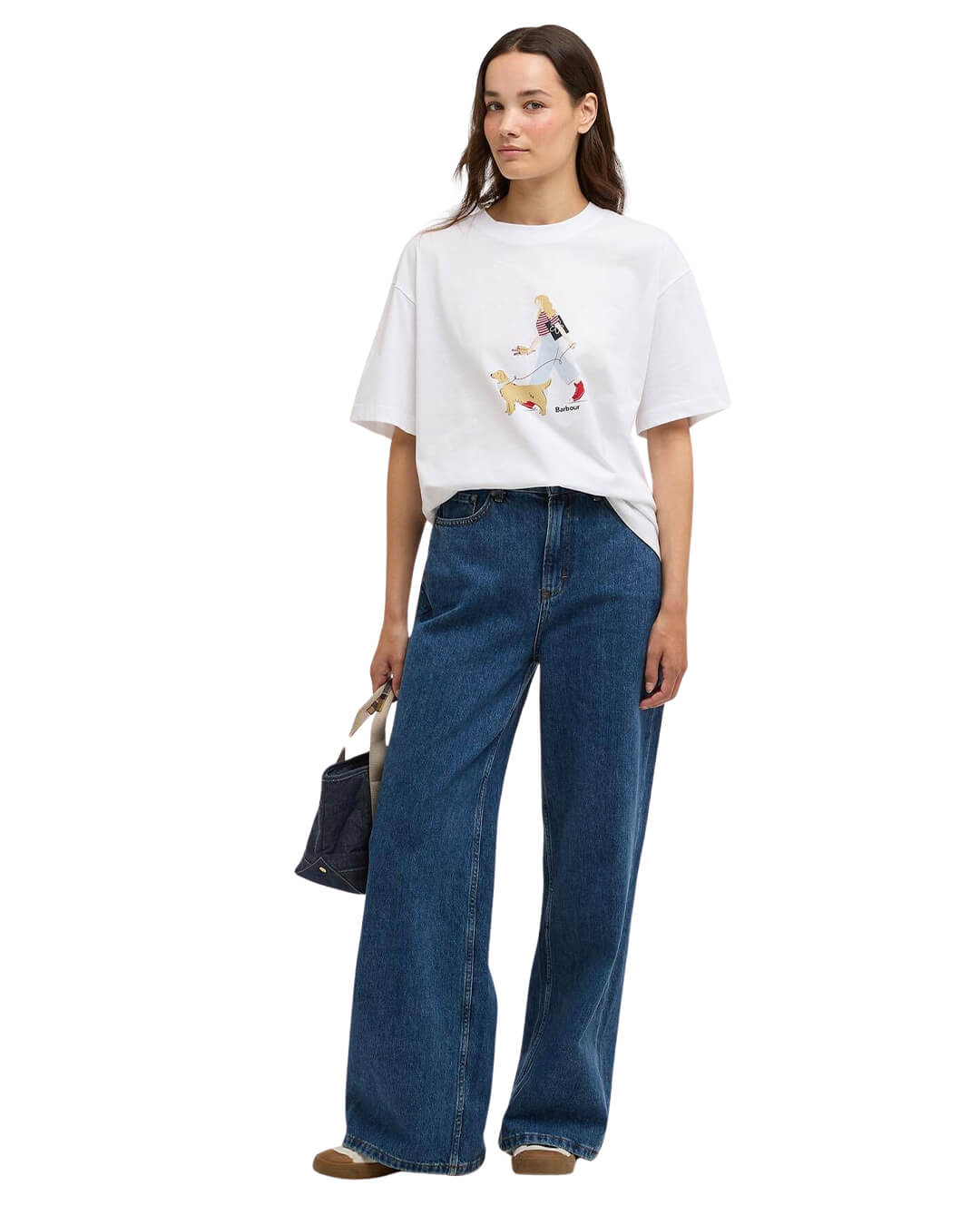 Barbour T-Shirts Barbour White Derwent T-Shirt