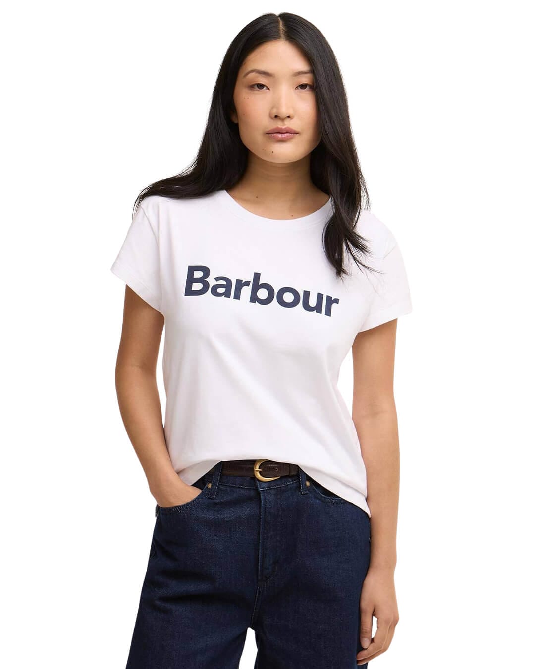 Barbour T-Shirts Barbour White Hartland T-Shirt
