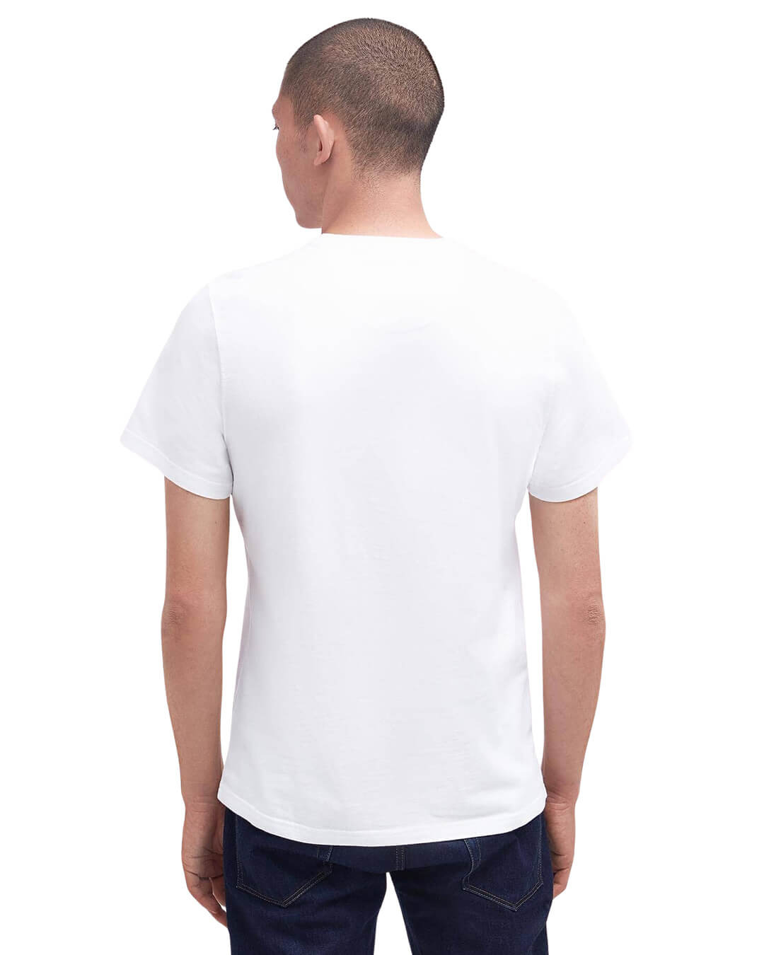 Barbour T-Shirts Barbour White Logo Tee Shirt