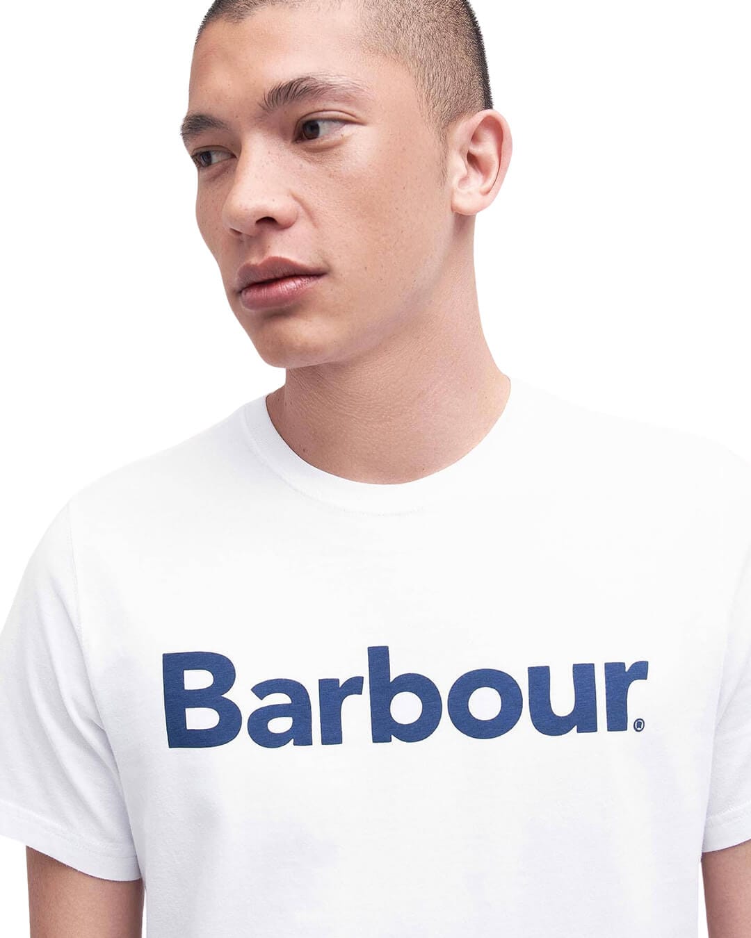 Barbour T-Shirts Barbour White Logo Tee Shirt