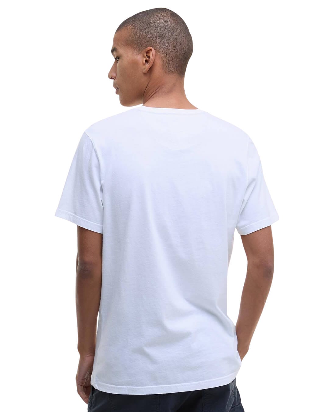Barbour T-Shirts Barbour White Tartan Sports T-Shirt