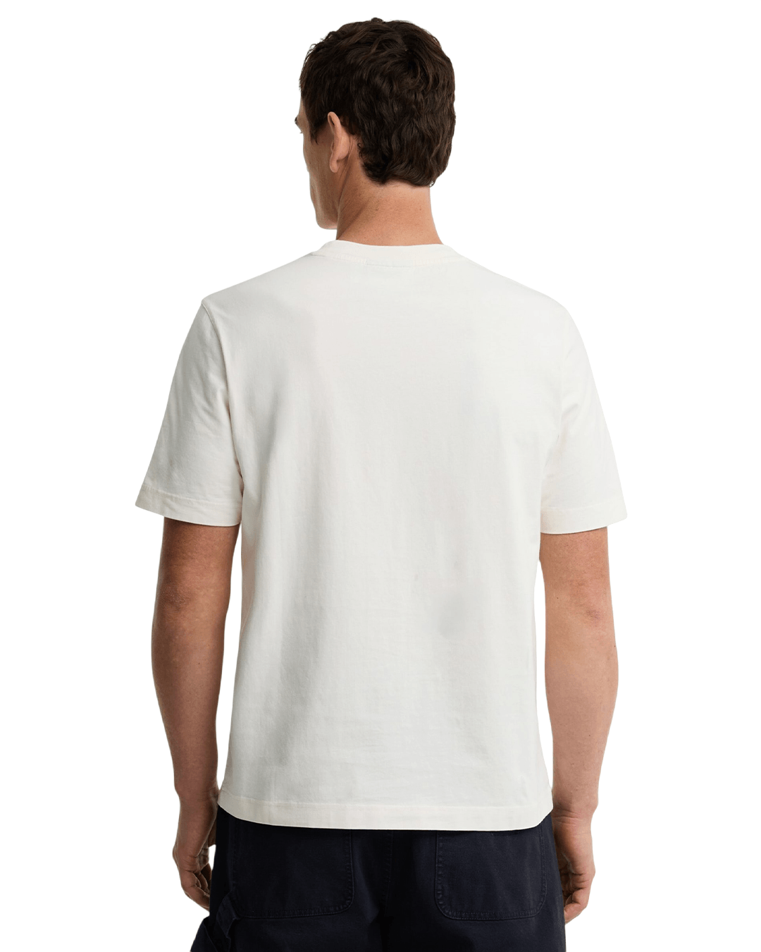 Barbour T-Shirts Barbour White Wadsworth Relaxed Fit Graphic T-Shirt