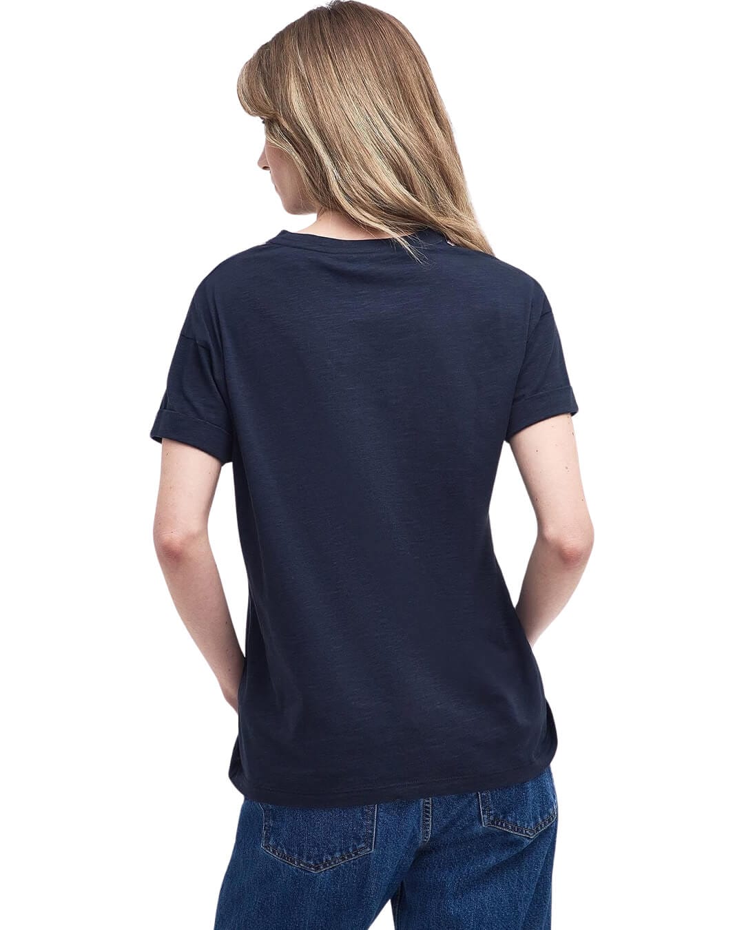 Barbour T-Shirts LONGFIELD T-SHIRT NY73 NAVY SS24