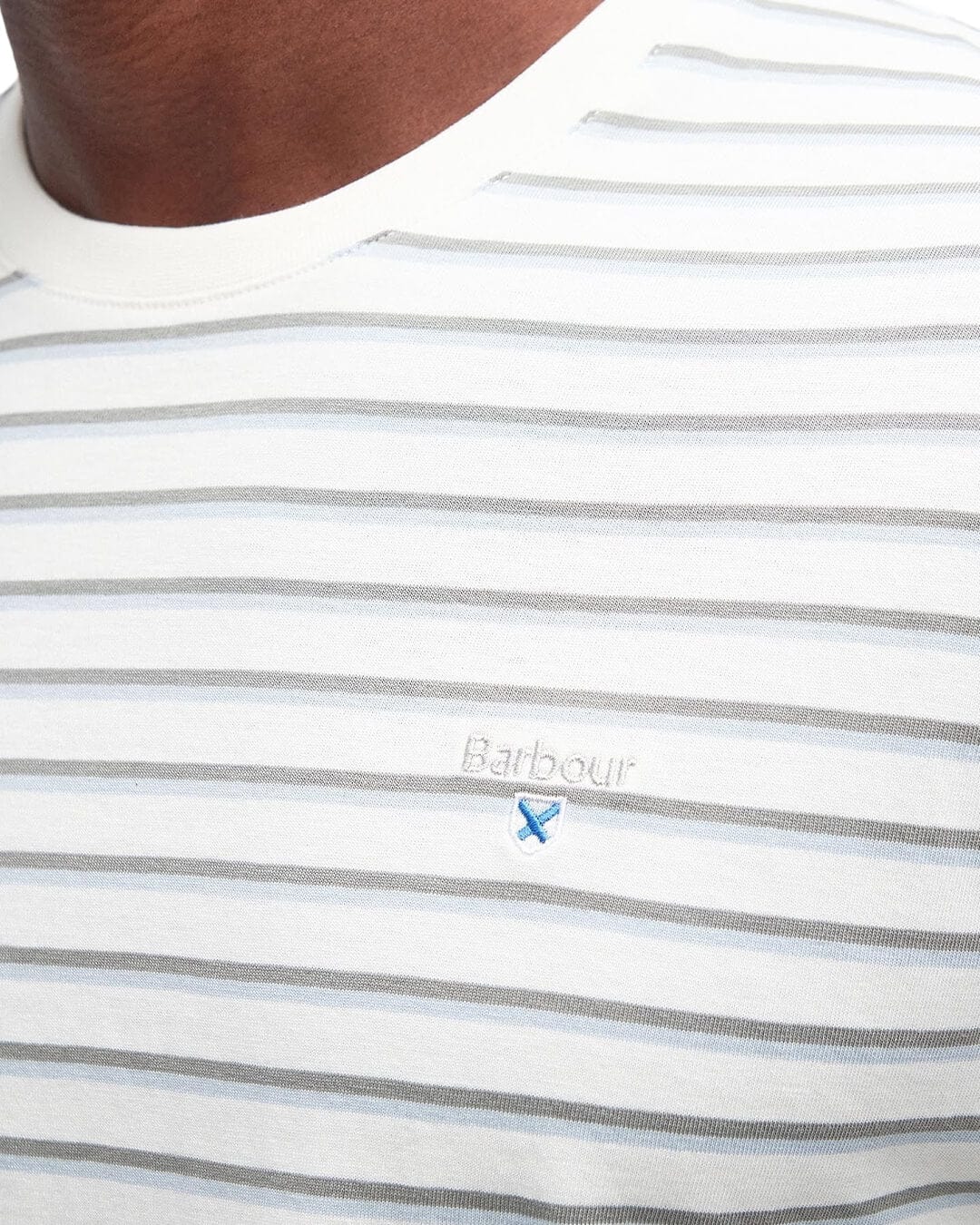 Barbour T-Shirts PONTE STRIPE T-SHIRT BE11 ECRU SS24
