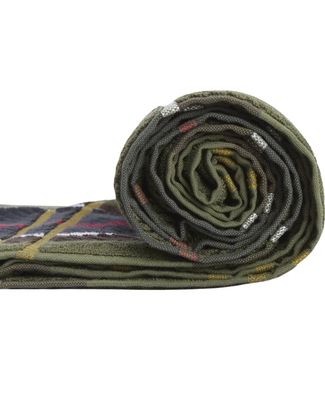Barbour Towels ONE Barbour Green Tartan Beach Towel