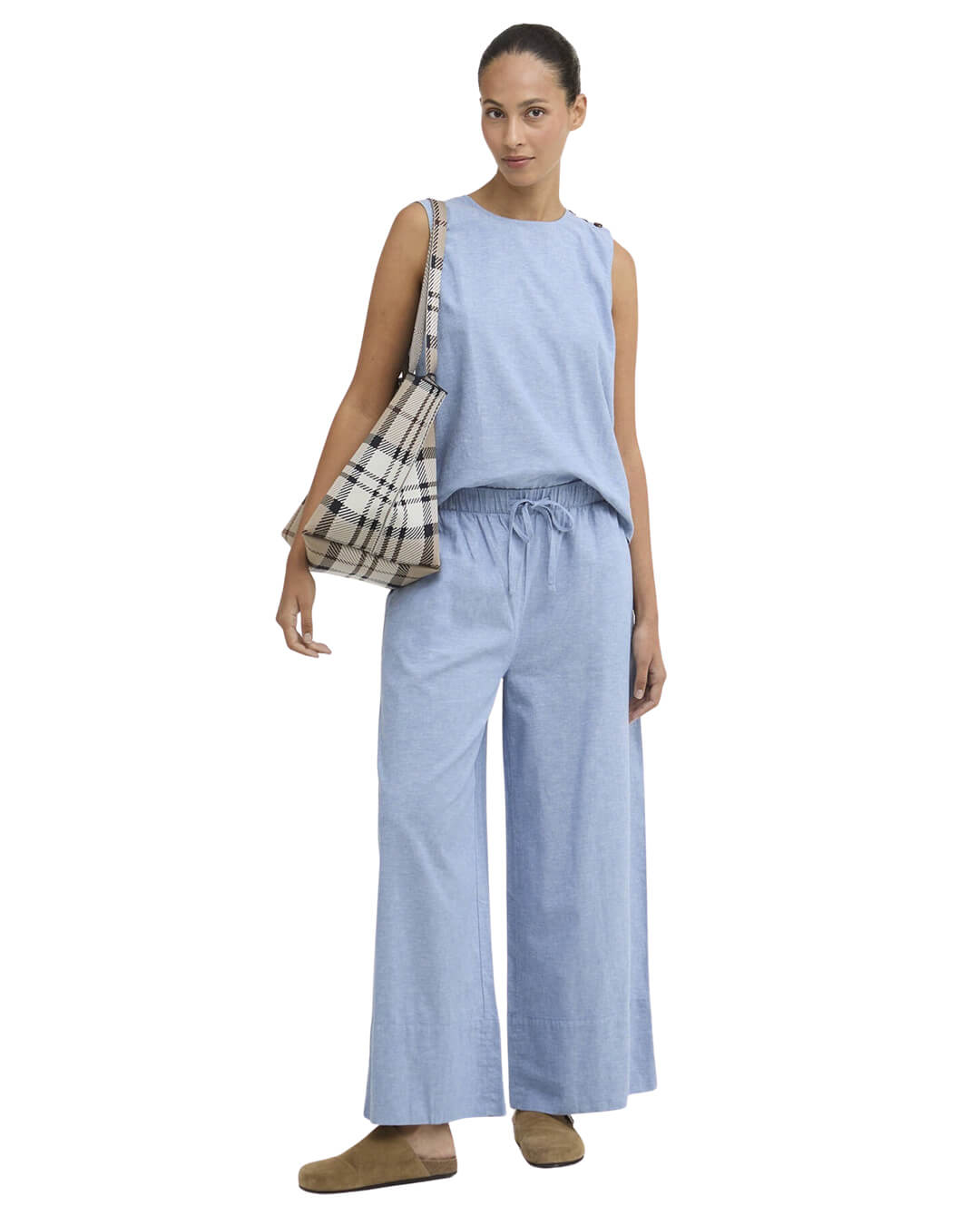 Barbour Trousers Barbour Blue Josie Trousers Bl39 Light Chambray