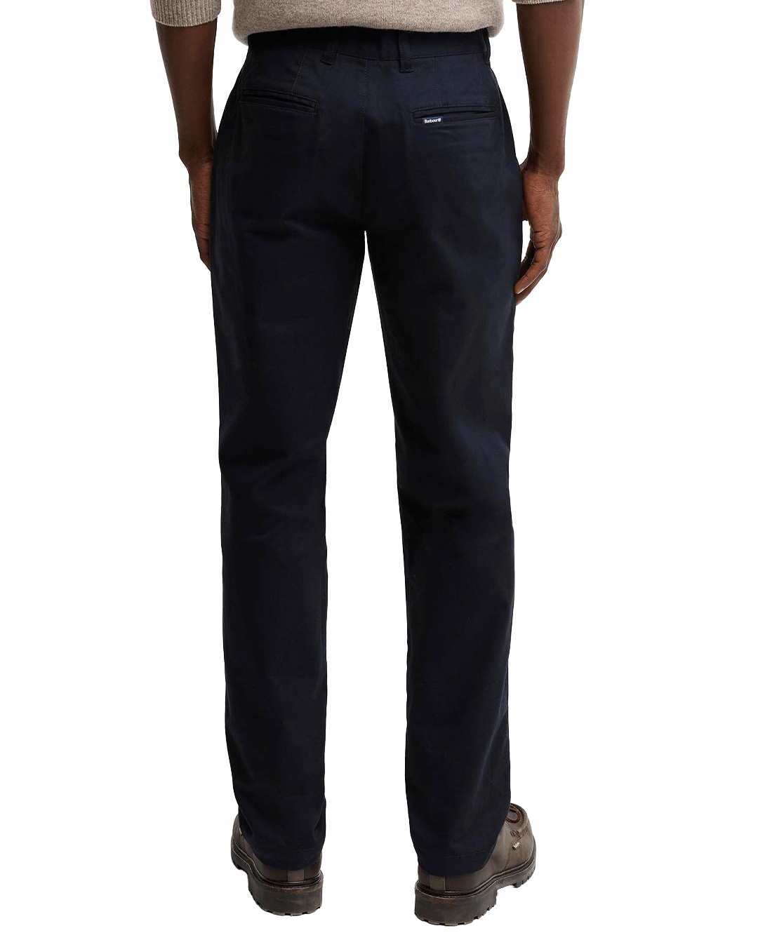 Barbour Trousers Barbour Dark Navy Sueded Sateen Tailored Fit Trousers