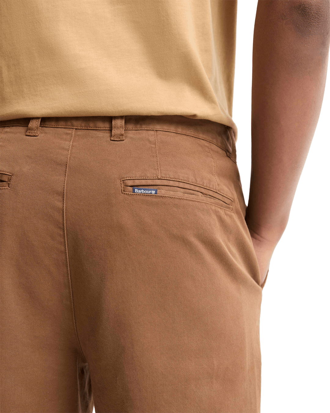 Barbour Trousers Barbour Dark Sand Washed Stretch Twill Trousers
