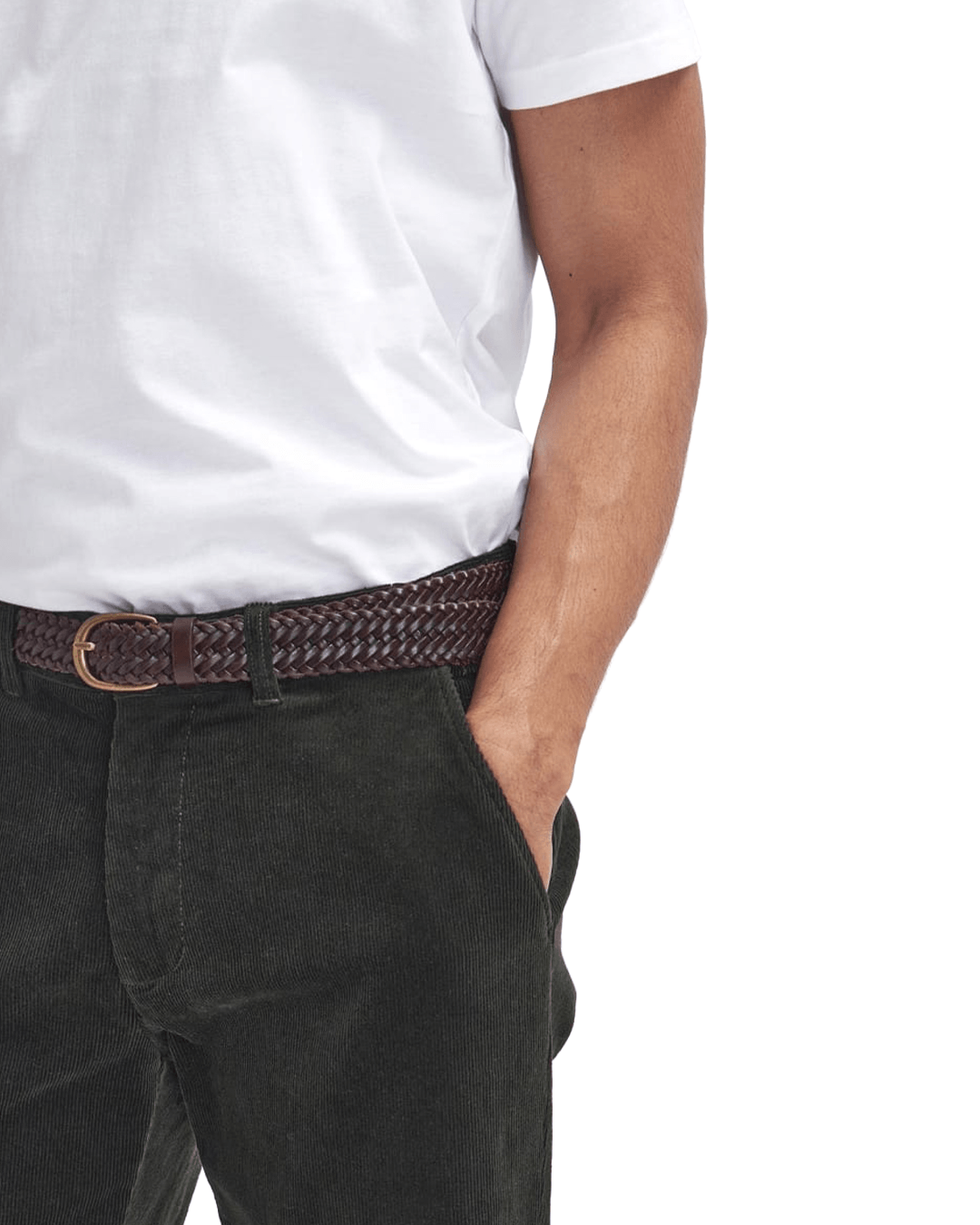 Barbour Trousers Barbour Forest Green Stretch Cord Tailored Fit Trousers