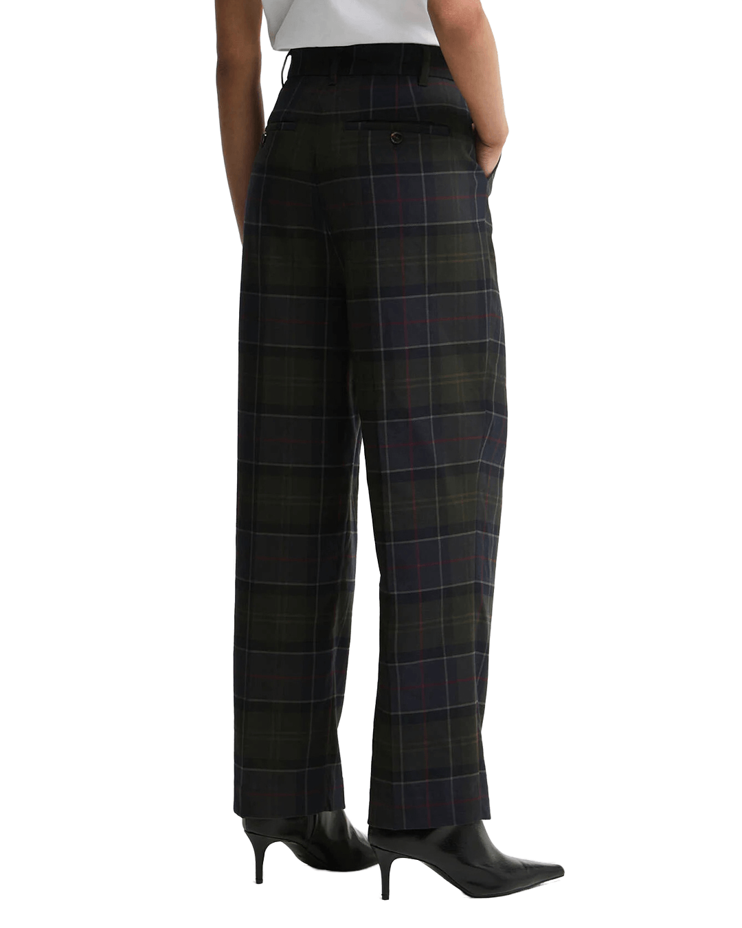 Barbour Trousers Barbour Green Delilah Tartan Trousers