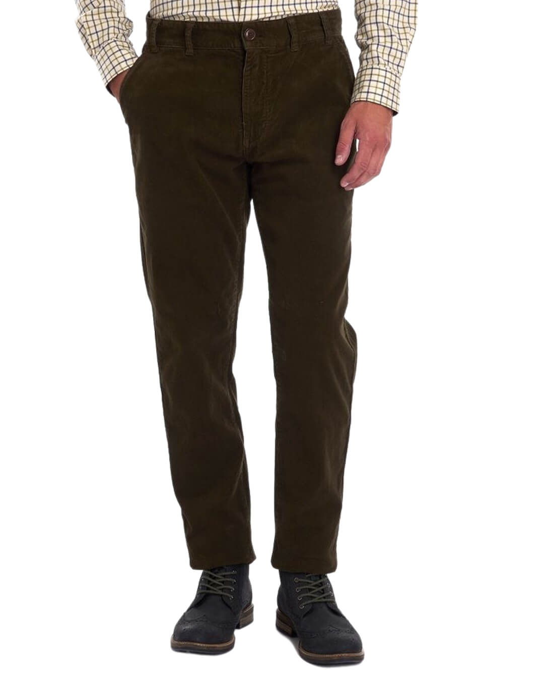 Barbour Trousers Barbour Neuston Green Stretch Cord Trousers