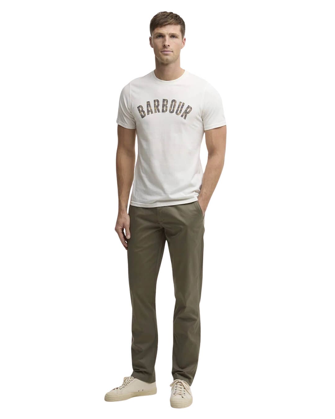 Barbour Trousers Barbour Olive Lightweight Stretch Chino