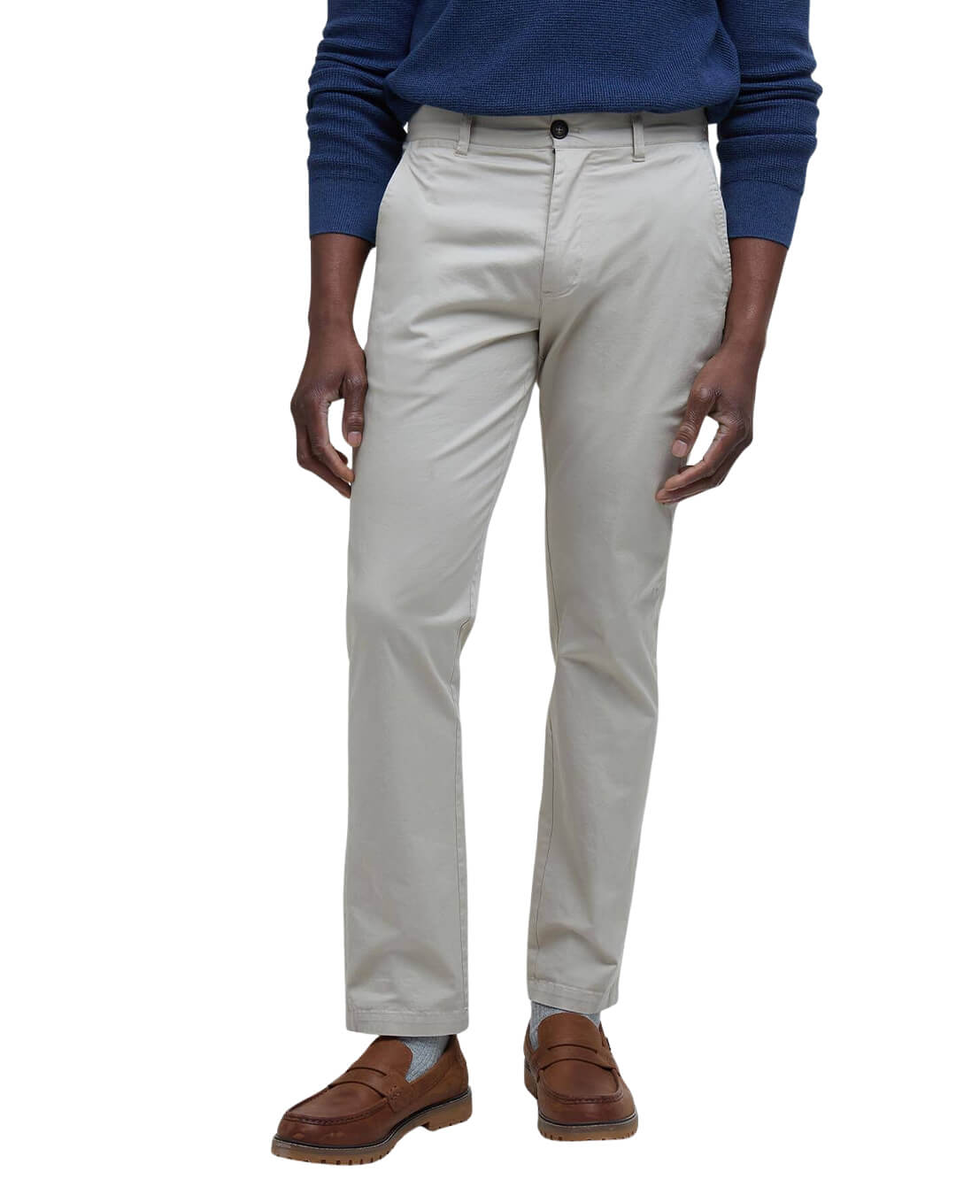 Barbour Trousers Barbour White Lightweight Stretch Tailored Chino