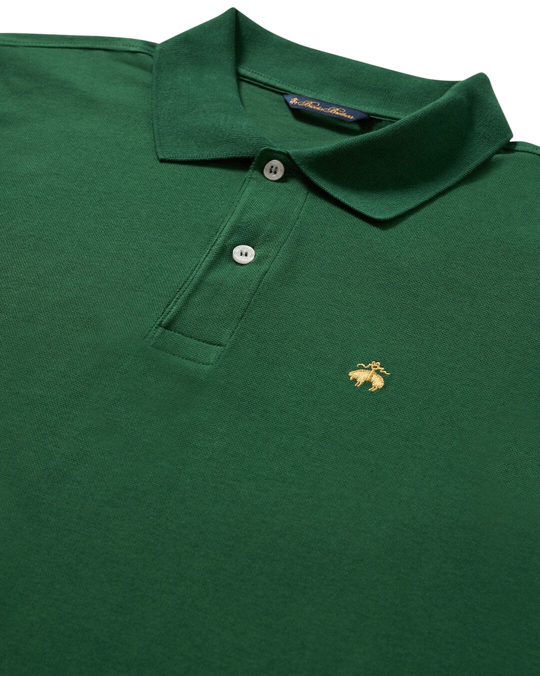 Brooks Brothers Polo Shirts Brooks Brothers Green Ss Logoed Polo