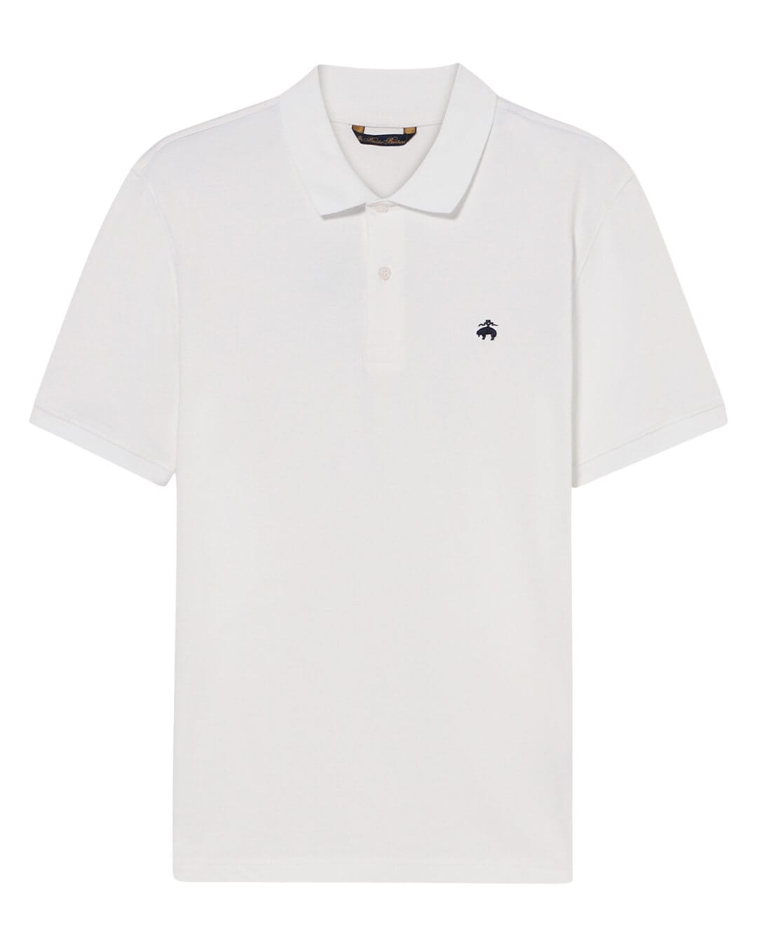 Brooks Brothers Polo Shirts Brooks Brothers White Ss Logoed Polo