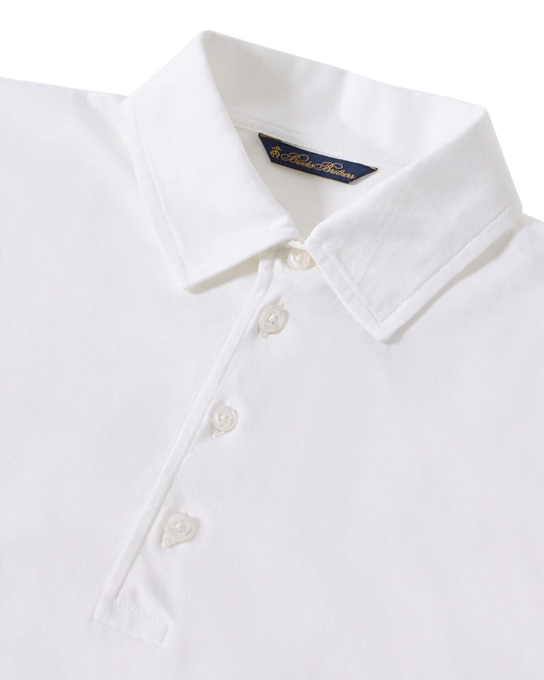 Brooks Brothers Polo Shirts Brooks Brothers White Ss Polo Jersey Cotton