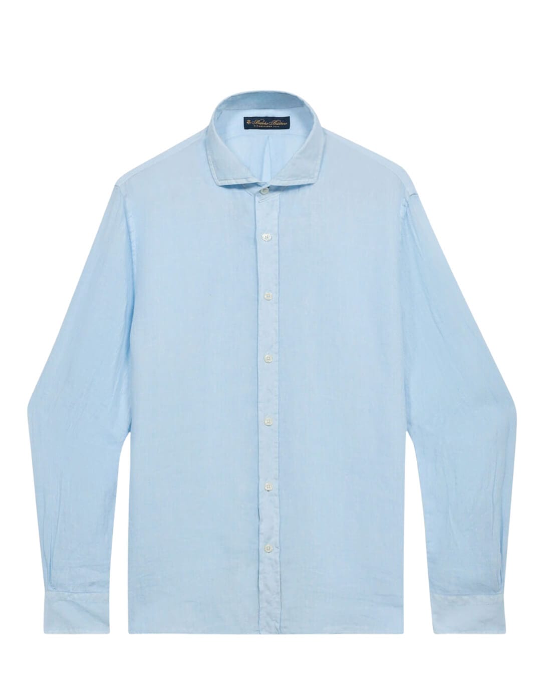 Brooks Brothers Shirts Brooks Brothers Sky Spread Collar Shirt Plain Linen