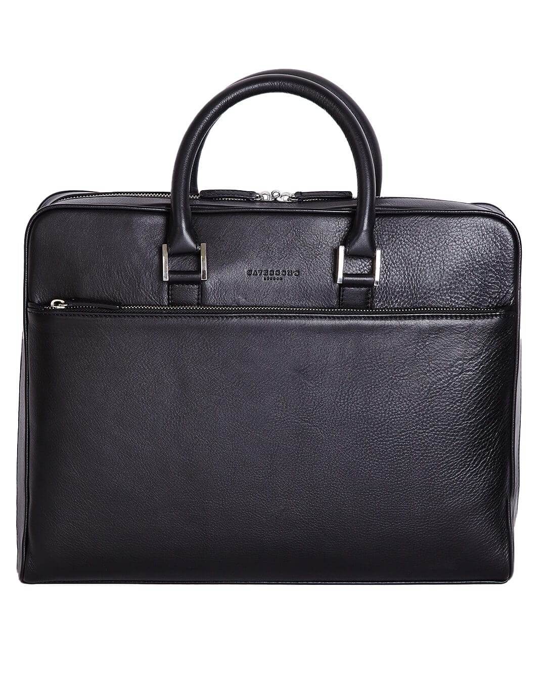 Cavesson&#39;s Bags Cavesson&#39;s Black And Red Calf Briefcase