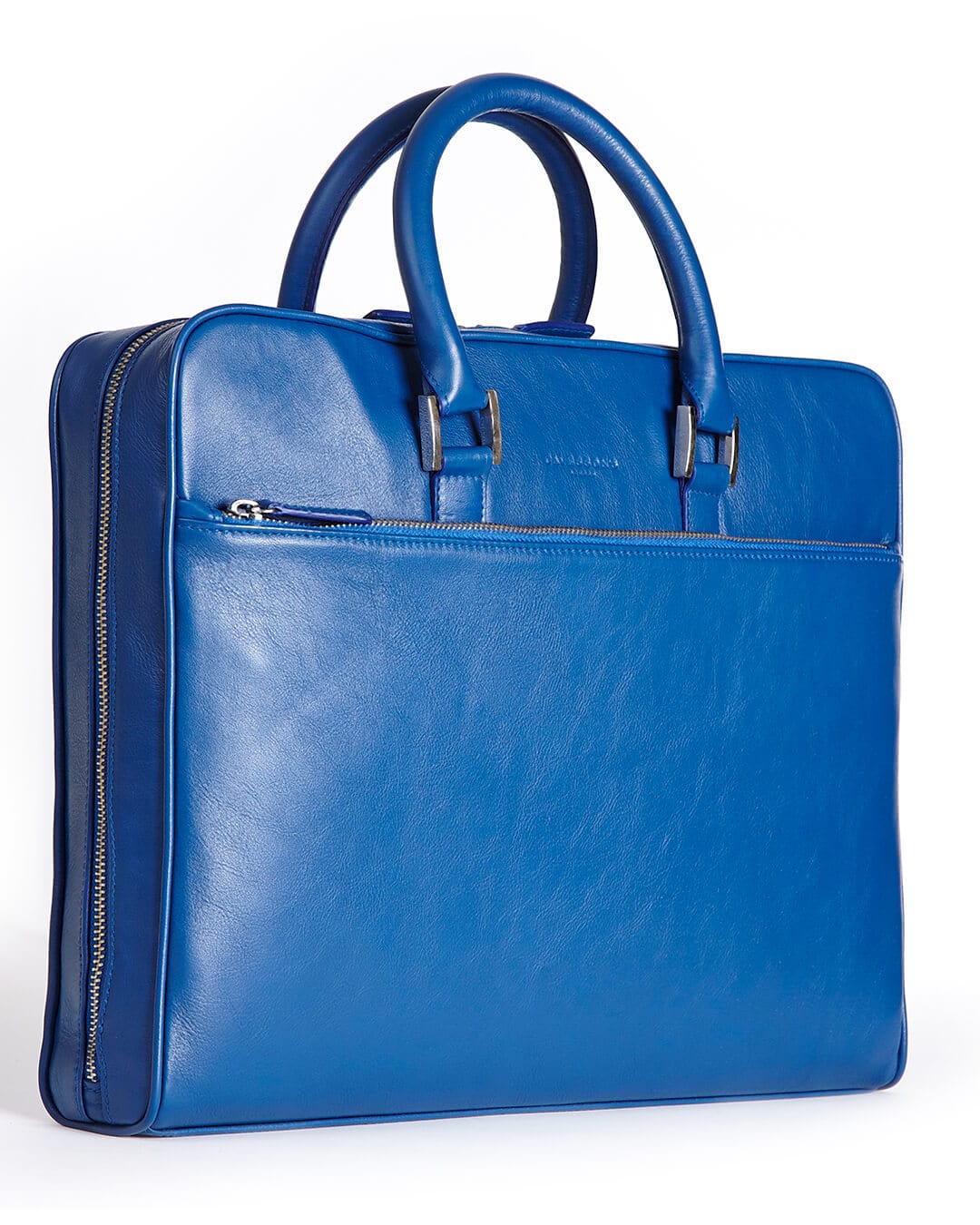 Cavesson's Bags Cavesson's Blue And Yellow Calf Briefcase
