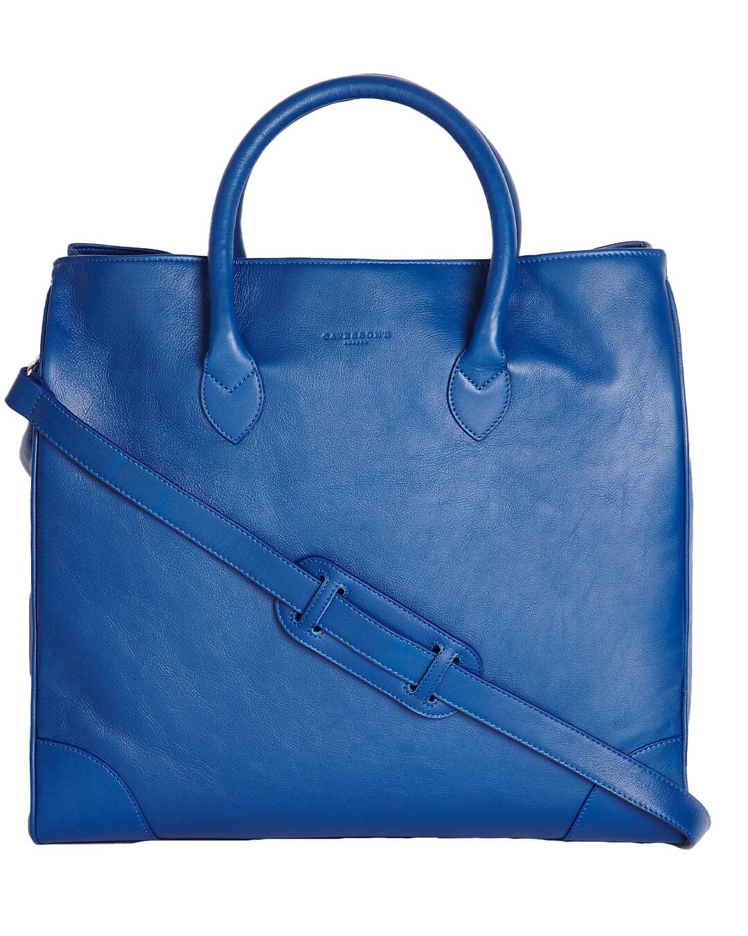 Cavesson's Bags Cavesson's Blue And Yellow Calf Tote Bag