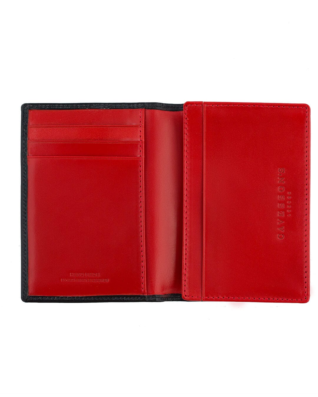 Cavesson&#39;s Wallets Cavesson&#39;s Black And Red Card Wallet