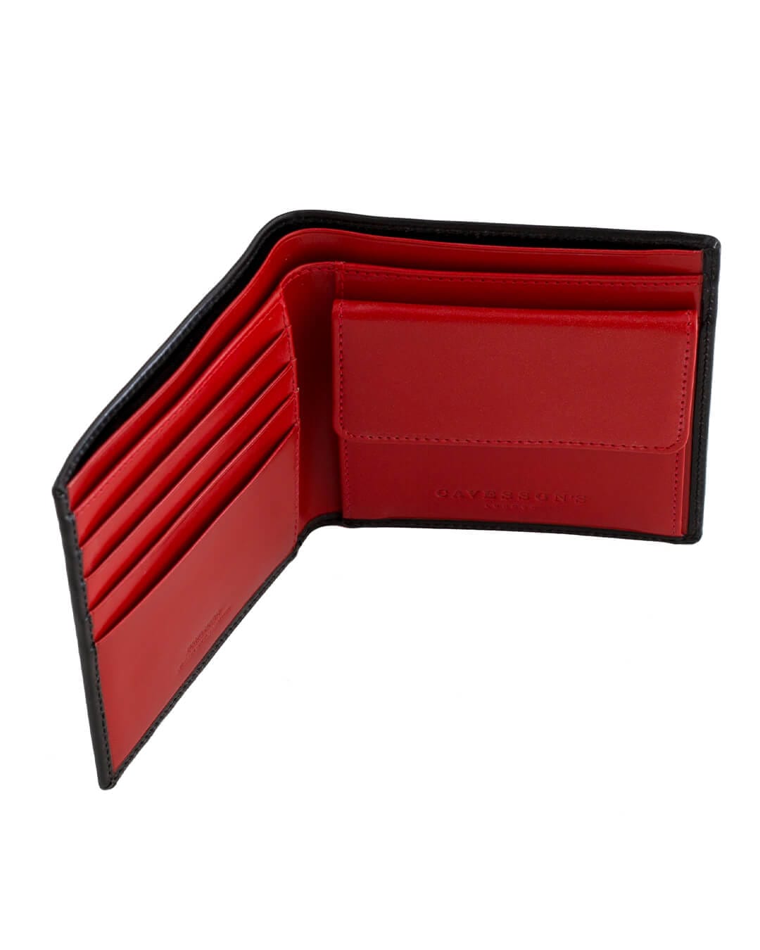 Cavesson&#39;s Wallets Cavesson&#39;s Black And Red Coin Wallet