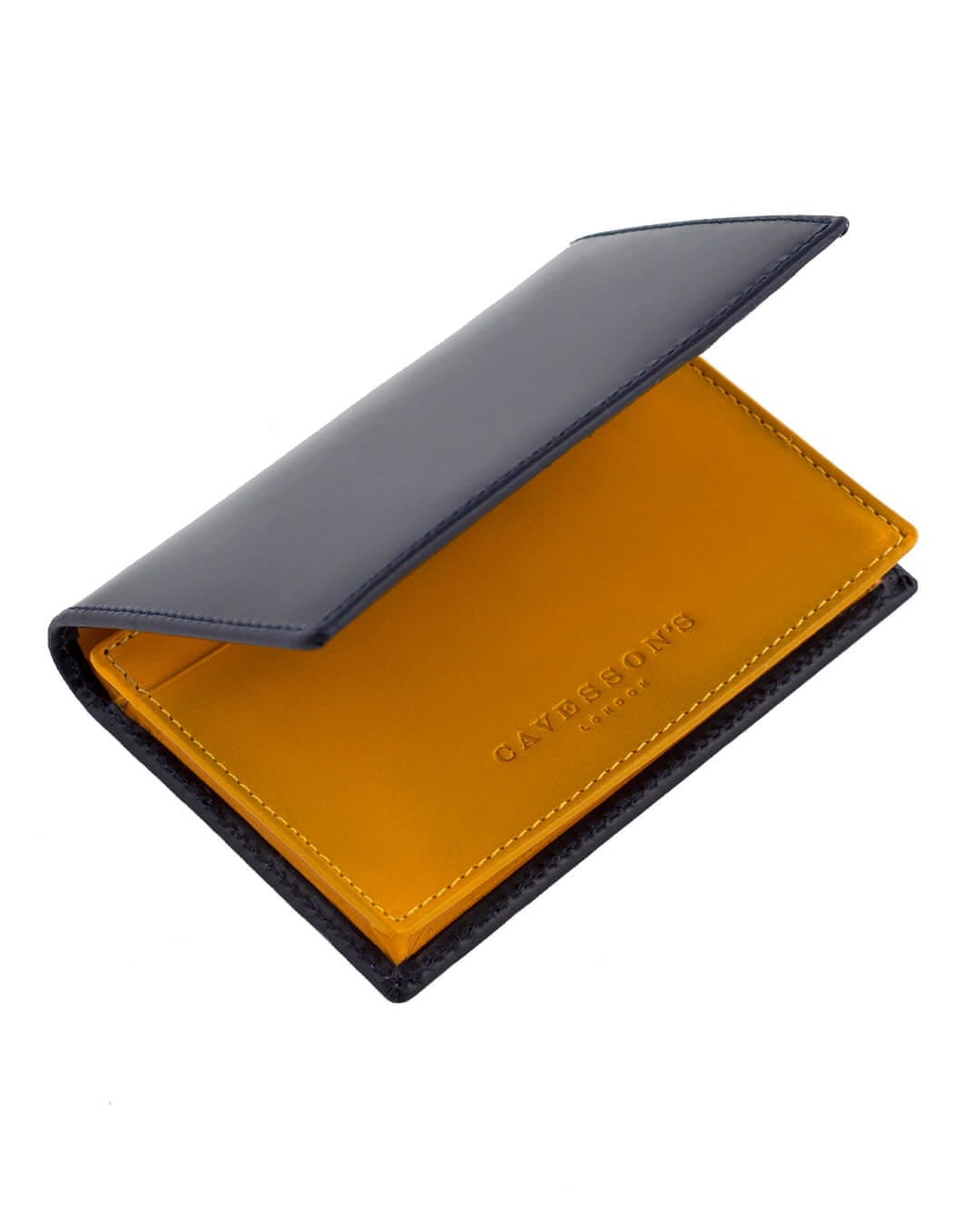 Cavesson&#39;s Wallets Cavesson&#39;s Blue And Yellow Card Wallet