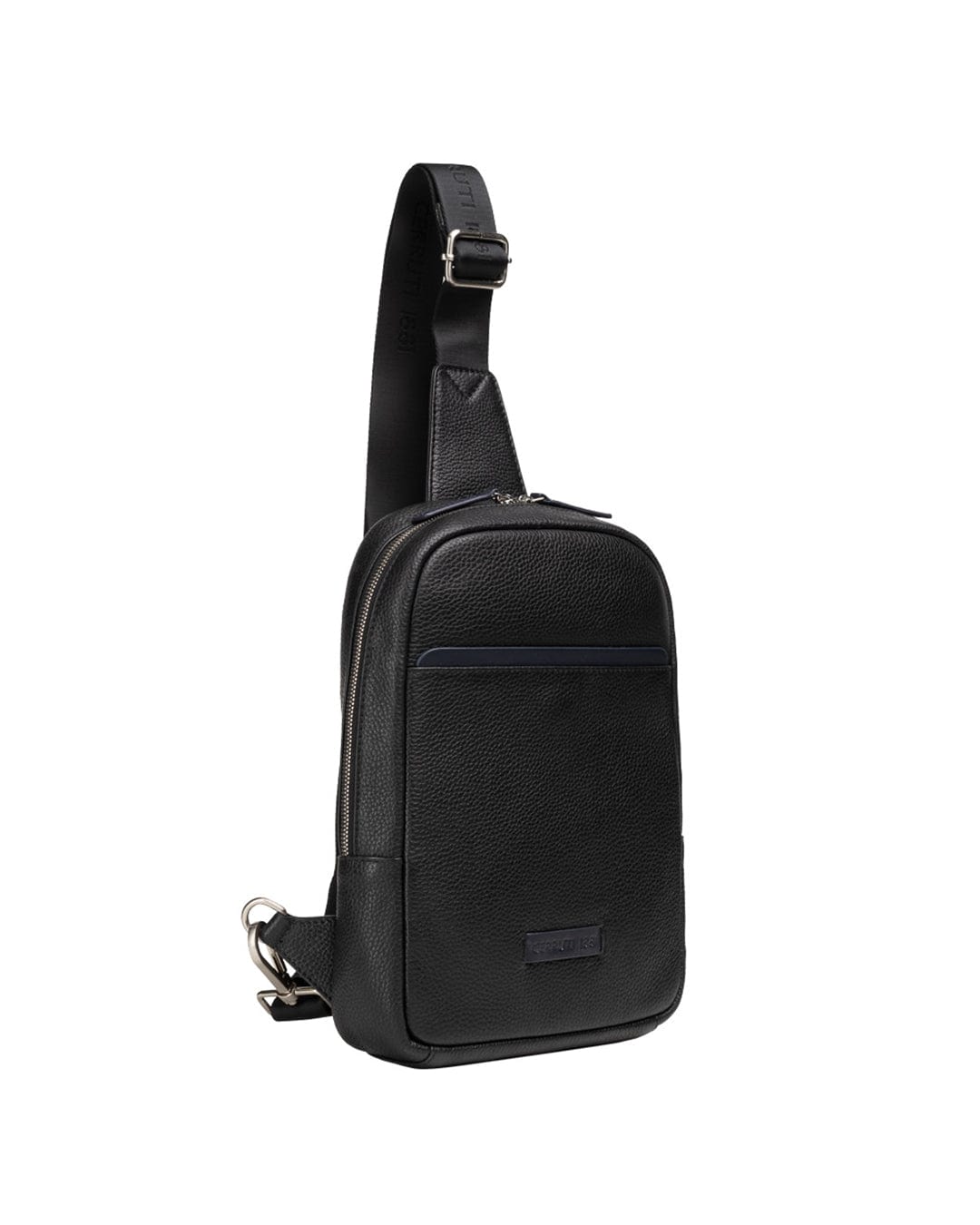 Cerruti Bags ONE SIZE Cerruti I88I Black Leather Strap Crossbody Bag