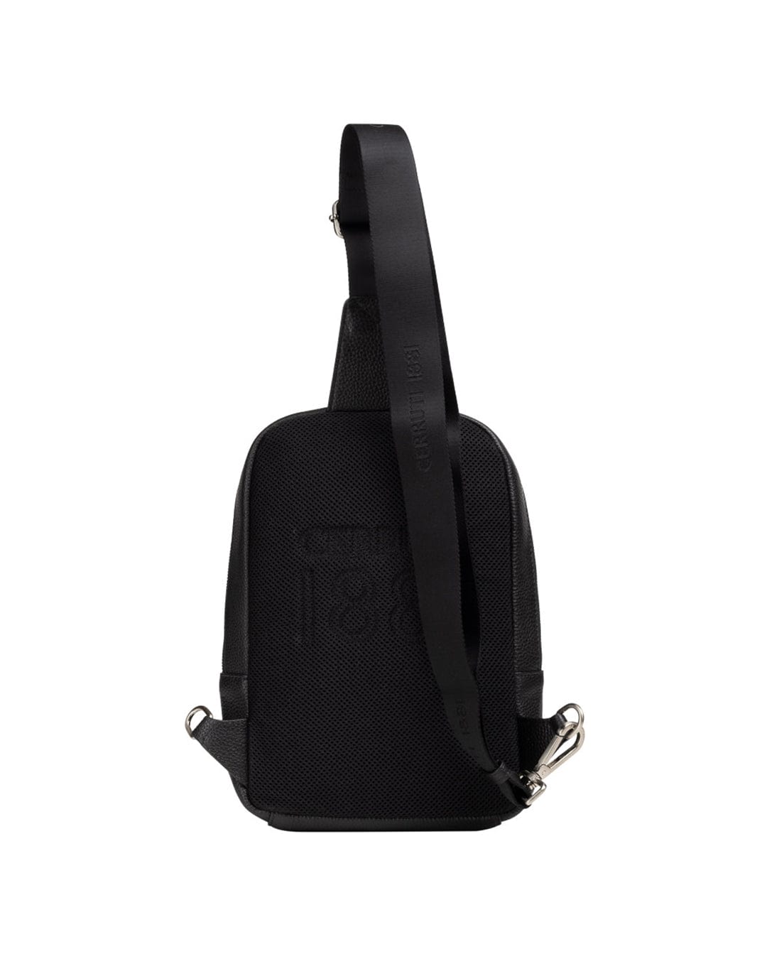 Cerruti Bags ONE SIZE Cerruti I88I Black Leather Strap Crossbody Bag