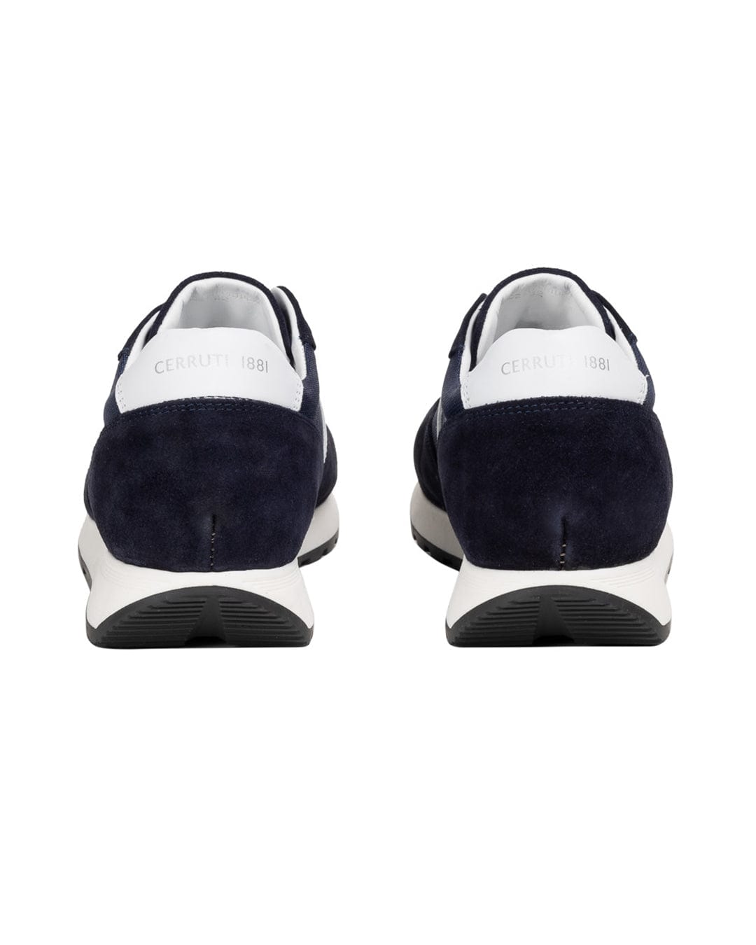 Cerruti Shoes Cerruti I88I Navy And White Leather Sneakers