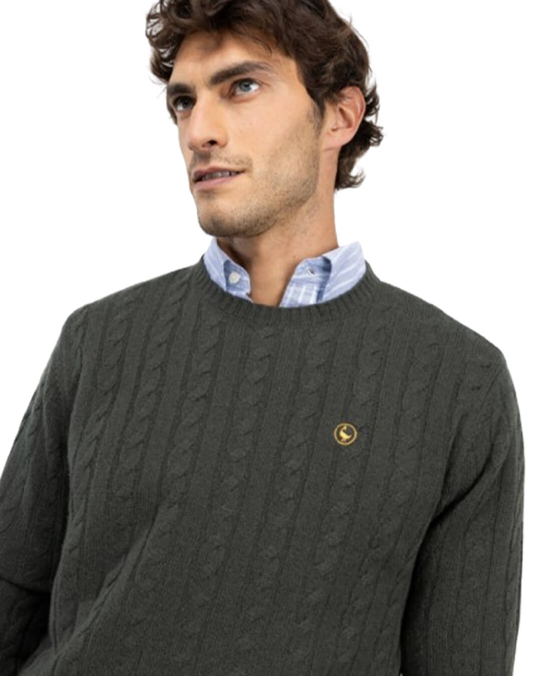 El Ganso Jumpers El Ganso Green Jersey Crew Neck