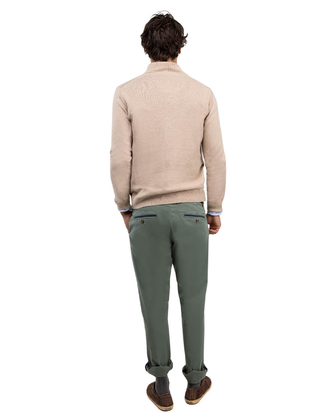El Ganso Jumpers El Ganso JERSEY HALF ZIP BEIGE