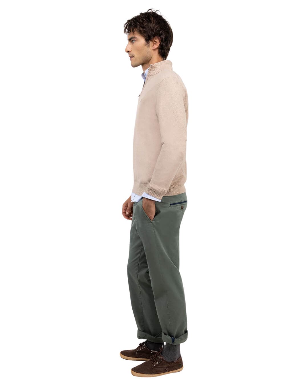El Ganso Jumpers El Ganso JERSEY HALF ZIP BEIGE