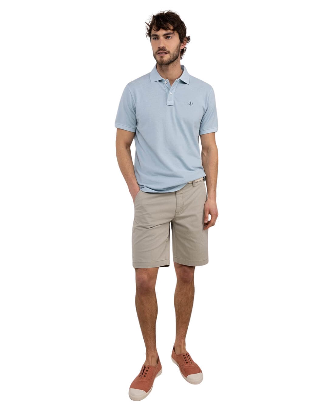 El Ganso Polo Shirts El Ganso Celeste Polo Pique